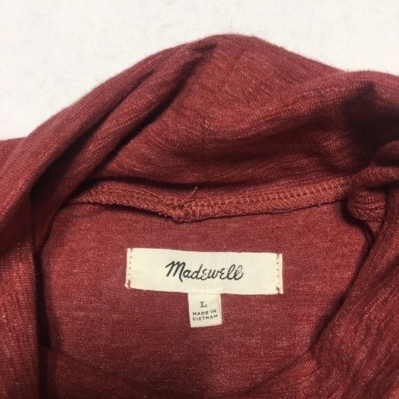 MADEWELL Boxy Turtleneck Top in Burnished Mahogany - Picture 7 of 8